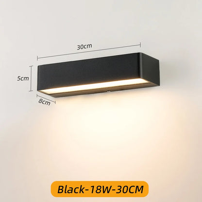 LED Wall Lamp Outdoor Waterproof IP65 Interior Wall Light 12W 18W 30W