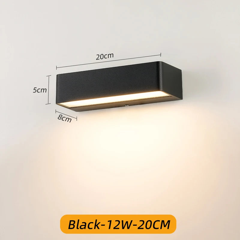 LED Wall Lamp Outdoor Waterproof IP65 Interior Wall Light 12W 18W 30W