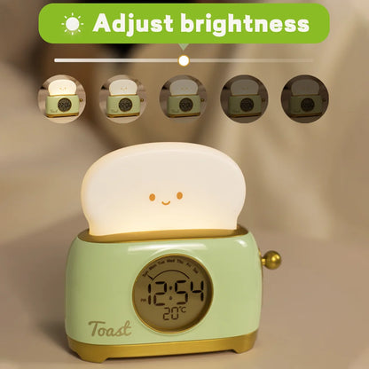 Kid Alarm Clock LED Night Light Digital Clock Children's Sleep Trainier