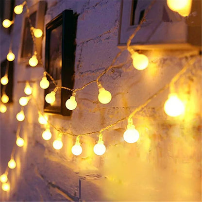5M 10M 20M 30M 50M LED Ball String Lights Christmas Bulb Fairy Garlands Outdoor