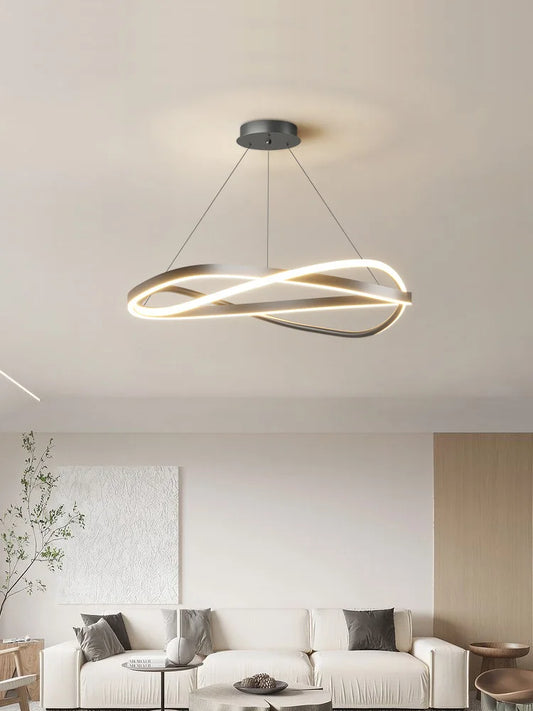 Living room lights ring chandelier home electric lamp creative minimalist lamp