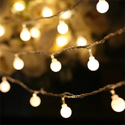 5M 10M 20M 30M 50M LED Ball String Lights Christmas Bulb Fairy Garlands Outdoor