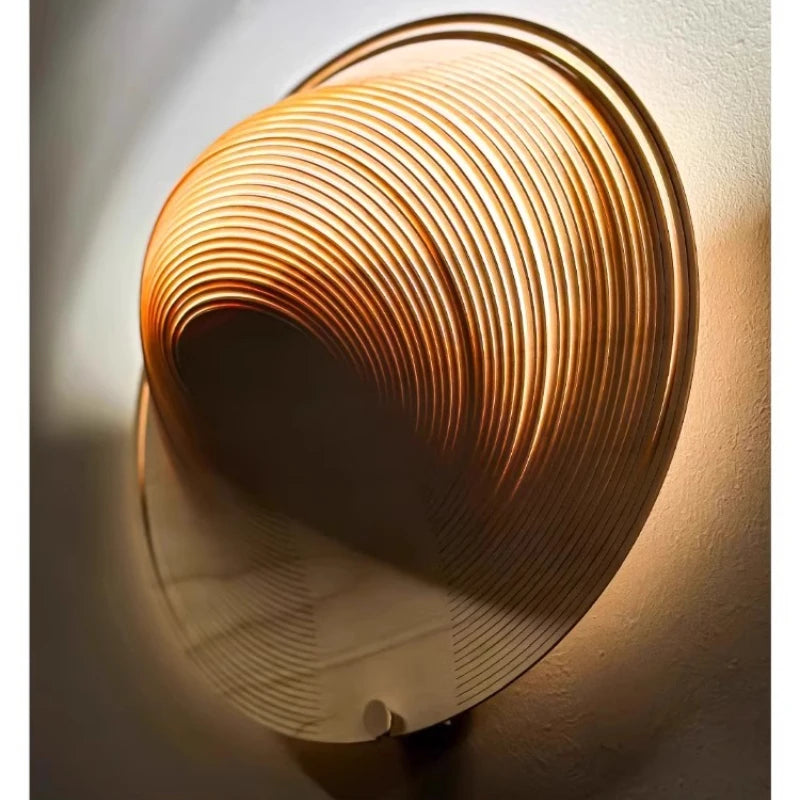 Japanese Style Wabi-sabi Wind Wall Lamp Log Italian Designer Style Creative Personality