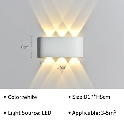 Modern LED Wall Lamp IP65 Waterproof Wall Lights for Outdoor Garden Sconce