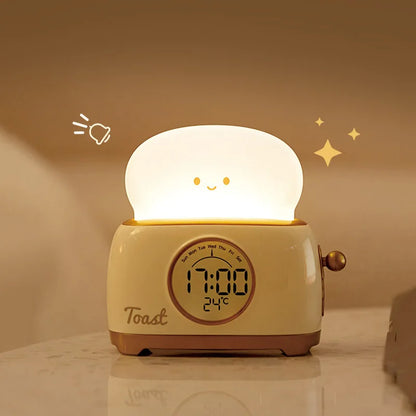 Kid Alarm Clock LED Night Light Digital Clock Children's Sleep Trainier