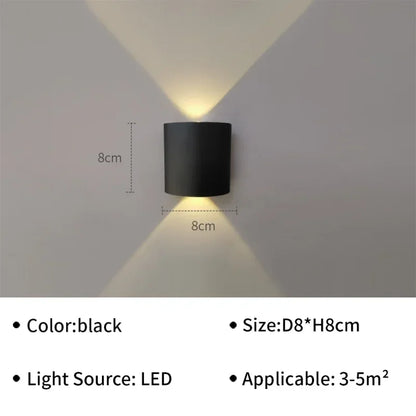 Modern LED Wall Lamp IP65 Waterproof Wall Lights for Outdoor Garden Sconce