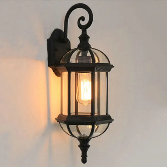 European Waterproof Wall Lamp Courtyard Outdoor Living Room Background Wall