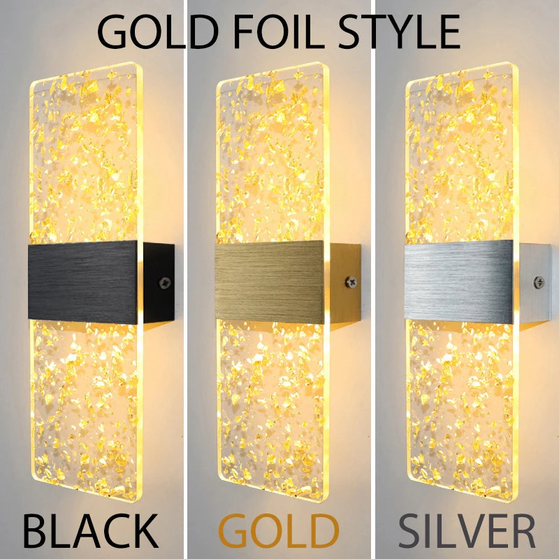 Acrylic Indoor Wall Lamp 6W LED Wall Light Bedroom Living Room Balcony