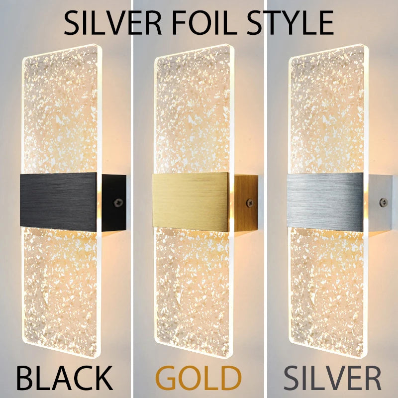 Acrylic Indoor Wall Lamp 6W LED Wall Light Bedroom Living Room Balcony