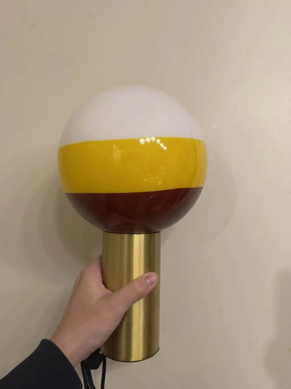 Modern Dipping Desk Light Nordic Colorful Glass Ball LED Table Lamp