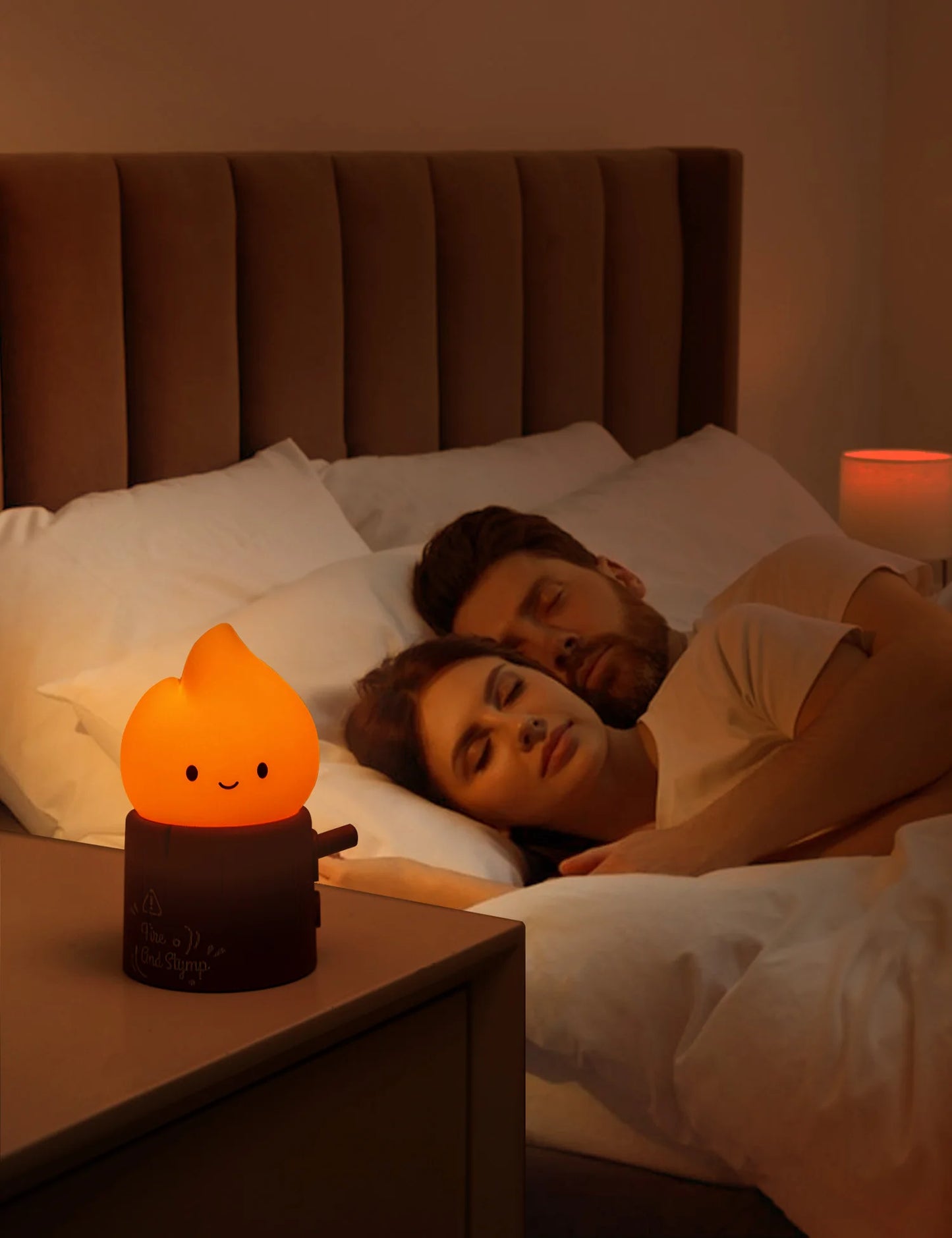 Flameless Candles Night Light Cute Sleeping Nightlights Dimmable 2 Lighting Modes