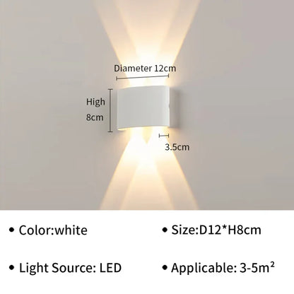 Modern LED Wall Lamp IP65 Waterproof Wall Lights for Outdoor Garden Sconce