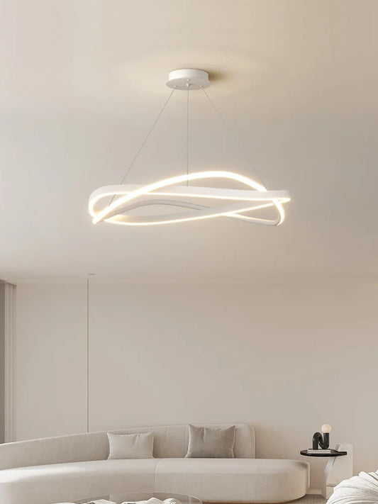 Living room lights ring chandelier home electric lamp creative minimalist lamp