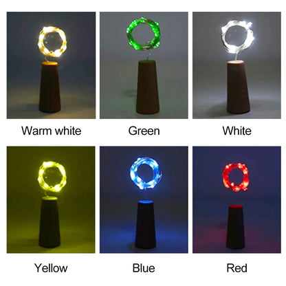 1/2/3M LED wine bottle cork string lights holiday decoration garland wine