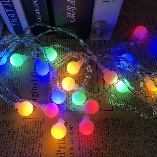5M 10M 20M 30M 50M LED Ball String Lights Christmas Bulb Fairy Garlands Outdoor
