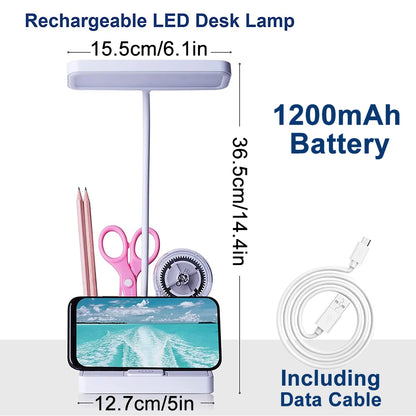 Desk Lamp Rechargeable Light Usb Led Table Lamp Office Study Reading Desk
