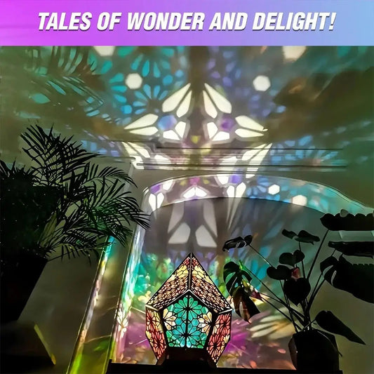 Usb Bohemian Led Projection Table Lamp Light Projector Colorful Desk Night