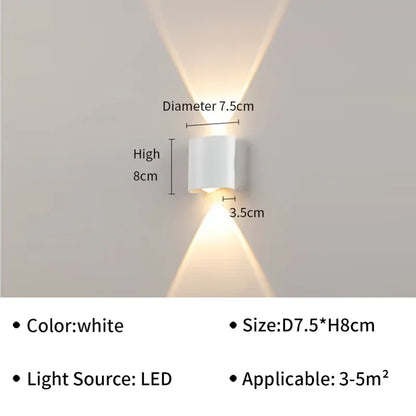 Modern LED Wall Lamp IP65 Waterproof Wall Lights for Outdoor Garden Sconce
