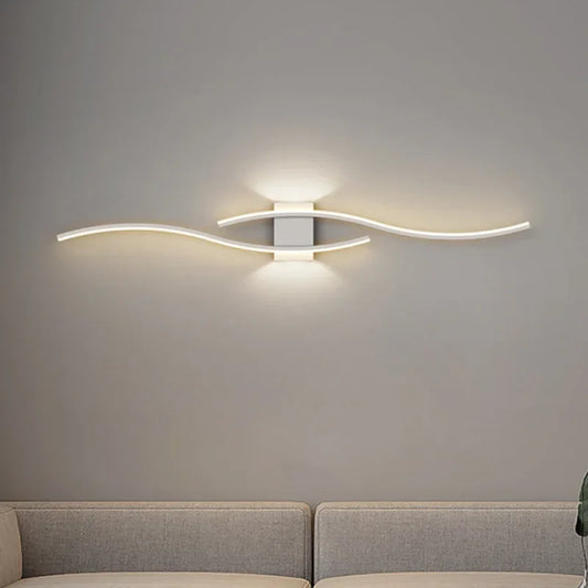Modern LED Wall Lamp For Living Room Background Bedroom Bedside Aisle Wall
