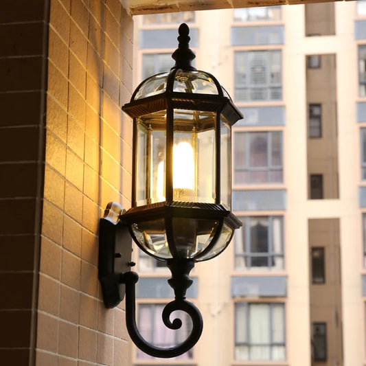 European Waterproof Wall Lamp Courtyard Outdoor Living Room Background Wall
