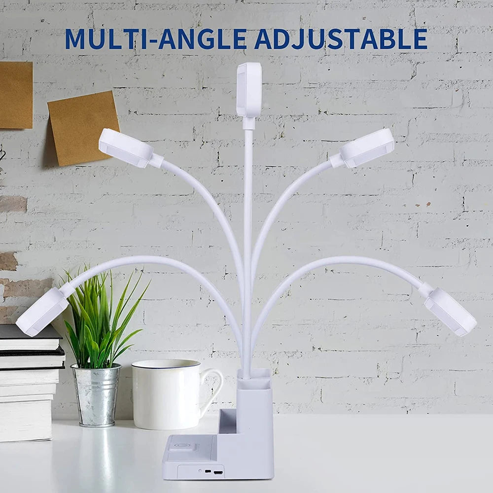 Desk Lamp Rechargeable Light Usb Led Table Lamp Office Study Reading Desk