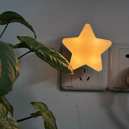 Star Shape Night Lights LED Light Sensor Night Lights Plug in Auto on/Off