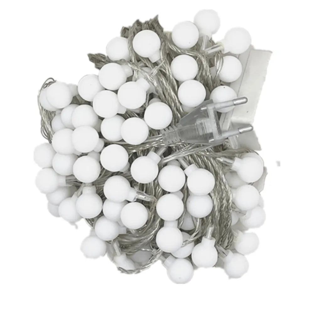 5M 10M 20M 30M 50M LED Ball String Lights Christmas Bulb Fairy Garlands Outdoor
