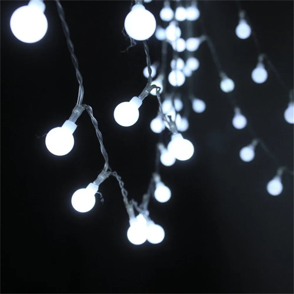 5M 10M 20M 30M 50M LED Ball String Lights Christmas Bulb Fairy Garlands Outdoor