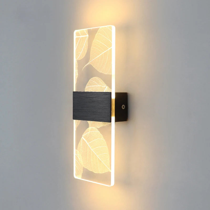 Acrylic Indoor Wall Lamp 6W LED Wall Light Bedroom Living Room Balcony