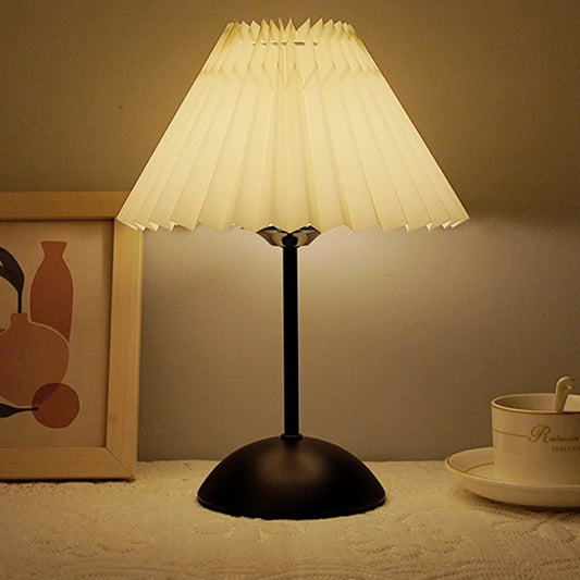 Nordic Bedroom Bedside Desk Lamp Home Fabric Lampshade Dining Bar Table Lamps